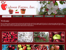 Tablet Screenshot of cahoonfarms.com